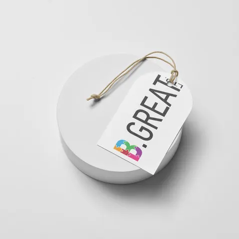 Hang Tag logo by art zoom studio, Bgreat ltd logo, colour logo