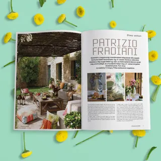 magazine by art zoom studio, in design job, indesign, house, garden