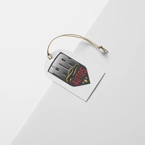 Hang Tag logo, HB Autos hand tag logo by art zoom studio, colour logo