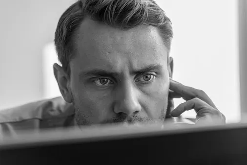 portrait, man, eyes, black and white photography, art zoom studio 