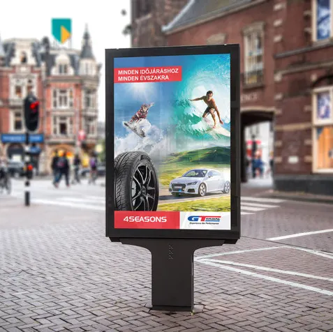 Head ad on the street by art zoom studio, street ad, advertising, city ad