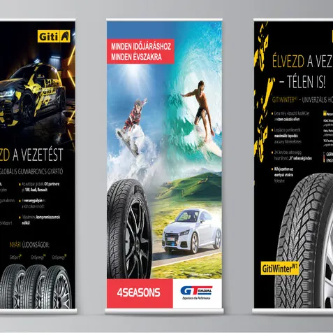 Giti Ad by art zoom studio, rollup design, indesign, photoshop, ad, advertising, wheels
